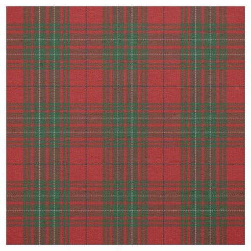 Clan Cumming Cummings Red Tartan Plaid Fabric
