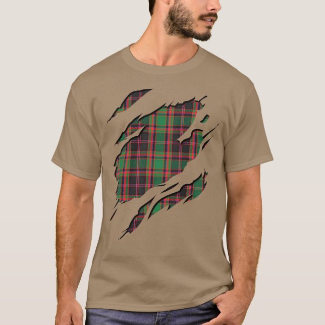Clan Cumming Hunting Tartan Plaid Effects T-Shirt (Front)