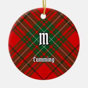 Clan Cumming Tartan Ceramic Ornament