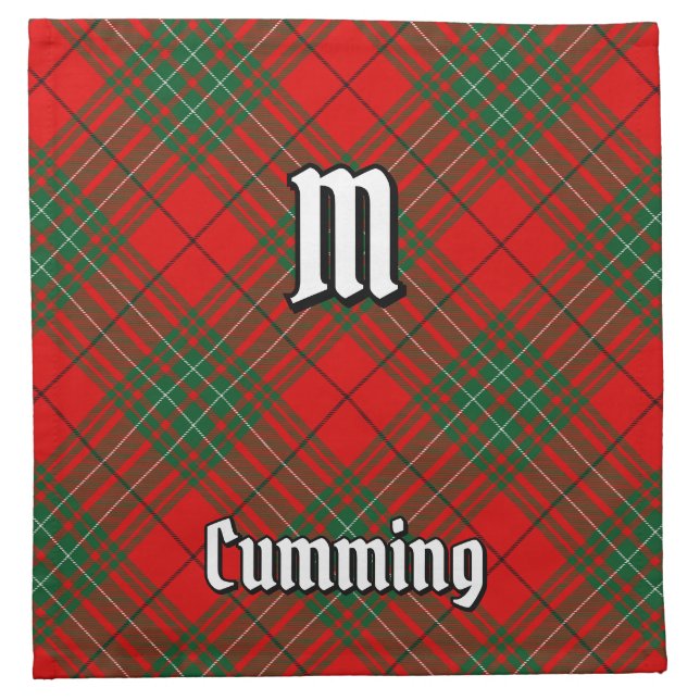 Clan Cumming Tartan Cloth Napkin (Front)