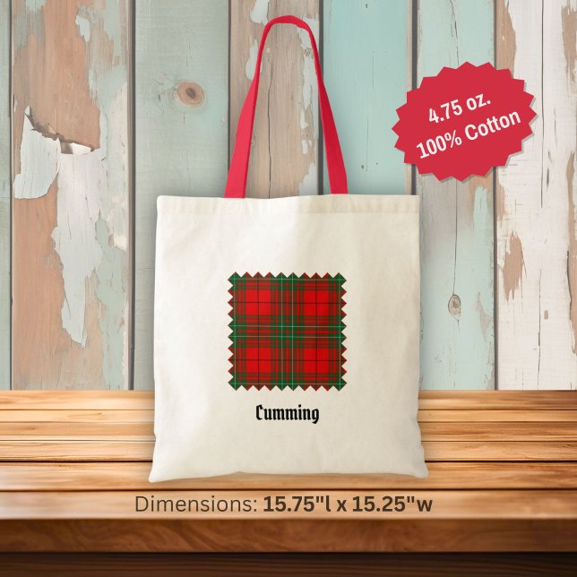 Clan Cumming Tartan Tote Bag (Creator Uploaded)