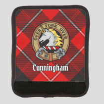 Clan Cunningham Crest over Tartan Luggage Handle Wrap