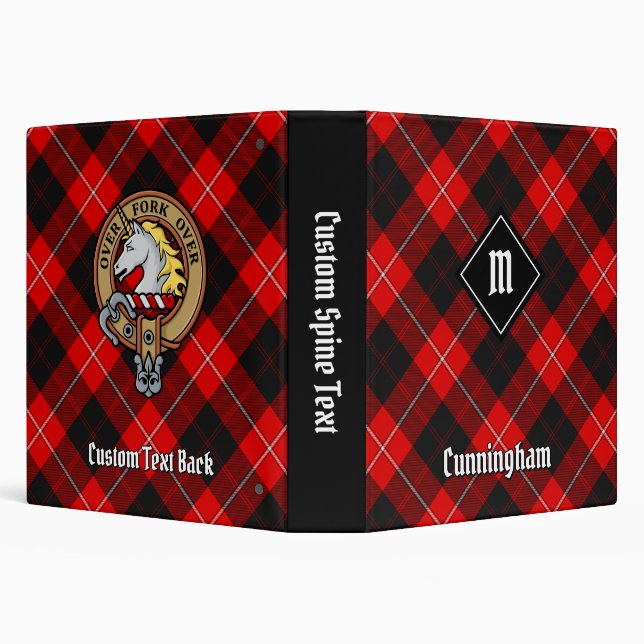 Clan Cunningham Tartan 3 Ring Binder (Background)