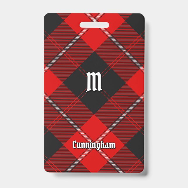 Clan Cunningham Tartan Badge (Front)