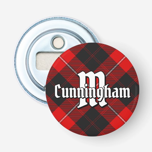 Clan Cunningham Tartan Bottle Opener (Front)