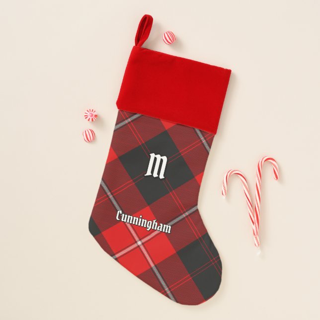 Clan Cunningham Tartan Christmas Stocking (Front)