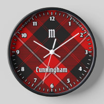 Clan Cunningham Tartan Clock