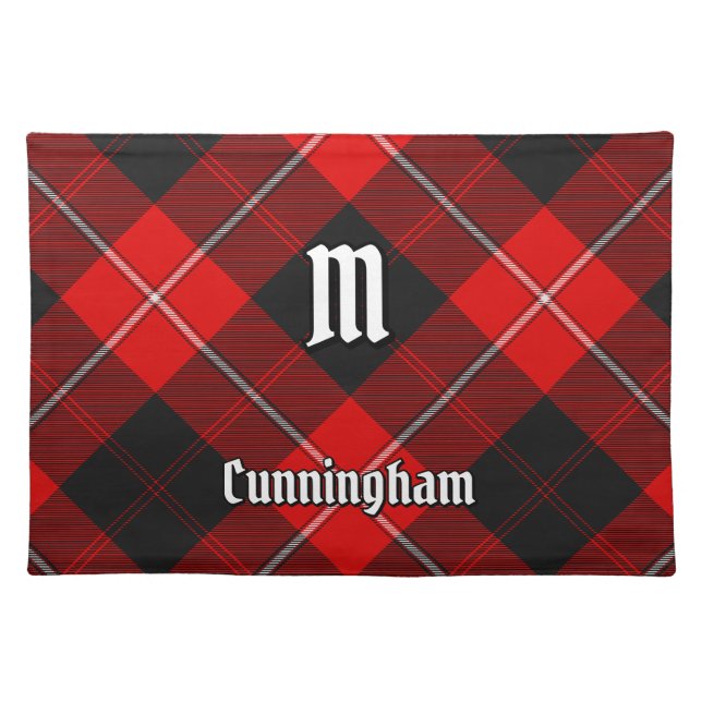 Clan Cunningham Tartan Cloth Placemat (Front)