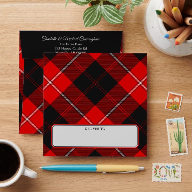 Clan Cunningham Tartan Envelope (Desk)