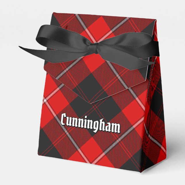 Clan Cunningham Tartan Favor Boxes (Front Side)