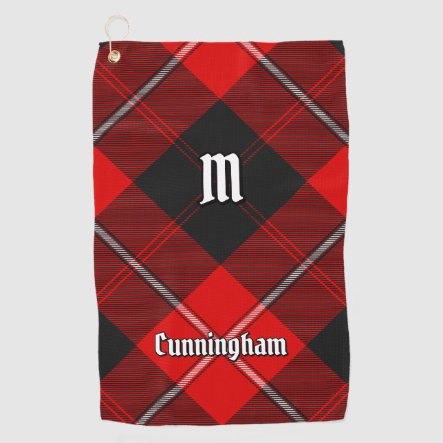 Clan Cunningham Tartan Golf Towel (Front)