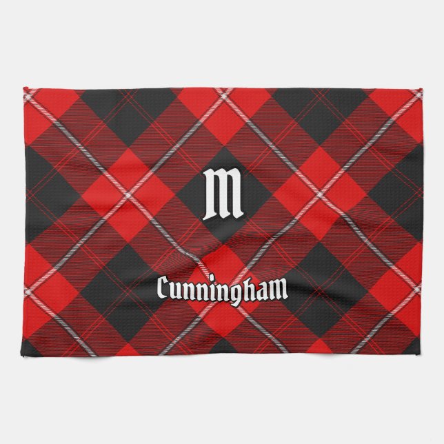 Clan Cunningham Tartan Kitchen Towel (Horizontal)