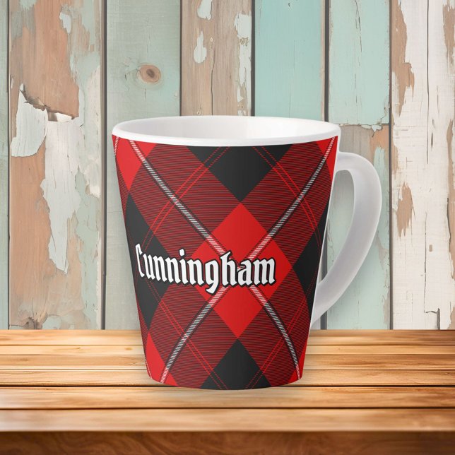 Clan Cunningham Tartan Latte Mug (Creator Uploaded)
