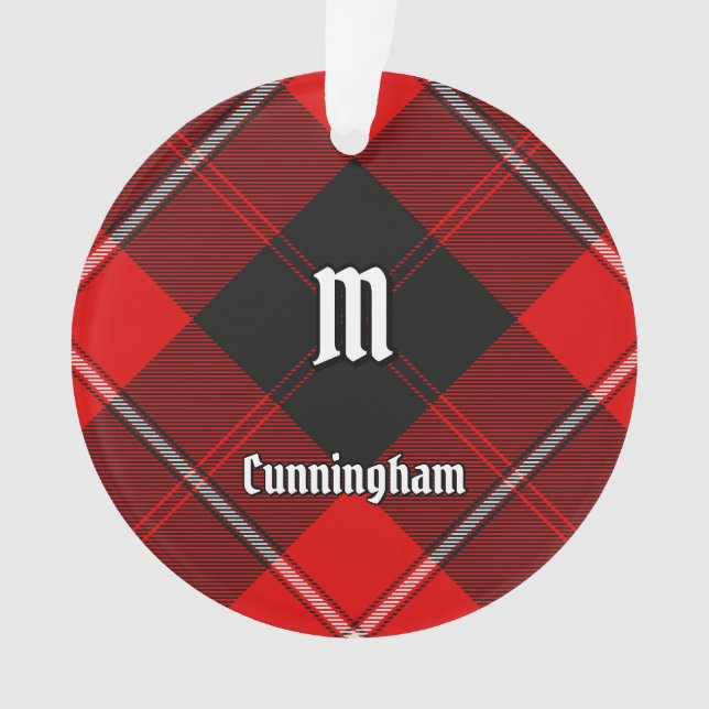 Clan Cunningham Tartan Ornament (Front)