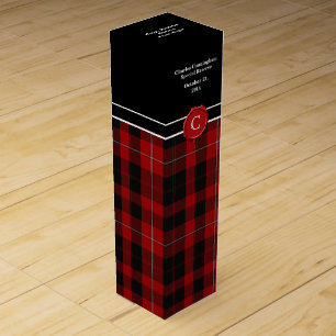 Clan Cunningham Tartan Plaid Custom Wine Box