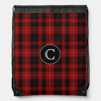 Clan Cunningham Tartan Plaid Monogram Backpack
