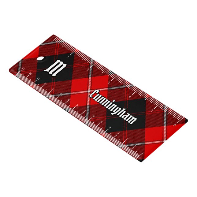 Clan Cunningham Tartan Ruler (Angled)