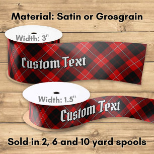 Clan Cunningham Tartan Satin Ribbon