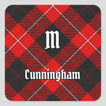 Clan Cunningham Tartan Square Sticker