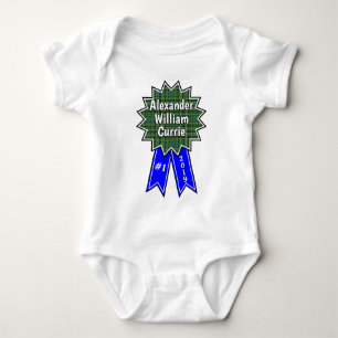 Clan Currie #1 Award Blue Ribbon Baby Bodysuit