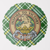 Clan Currie Lion Crest over Tartan Balloon