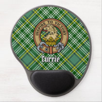 Clan Currie Lion Crest over Tartan Gel Mouse Pad