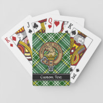 Clan Currie Lion Crest over Tartan Playing Cards