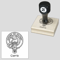 Clan Currie Lion Crest Rubber Stamp