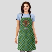 Clan Currie Rooster Crest over Tartan Apron
