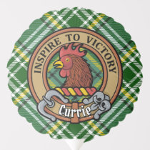 Clan Currie Rooster Crest over Tartan Balloon