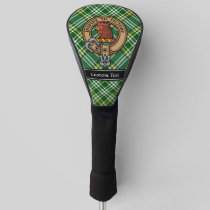Clan Currie Rooster Crest over Tartan Golf Head Cover