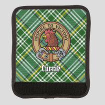 Clan Currie Rooster Crest over Tartan Luggage Handle Wrap