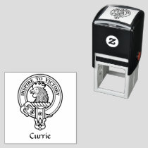 Clan Currie Rooster Crest Self-inking Stamp