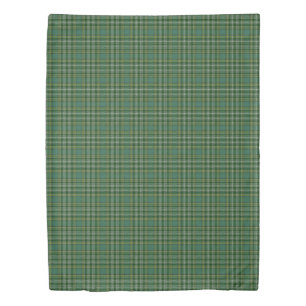 Clan Currie Scottish Accents Green Tartan Duvet Cover
