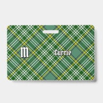 Clan Currie Tartan Badge