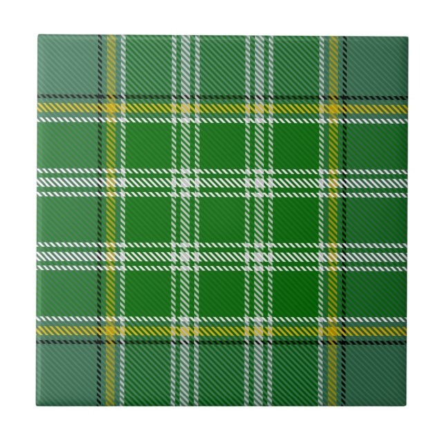 Clan Currie Tartan Ceramic Tile (Front)