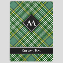 Clan Currie Tartan Clipboard