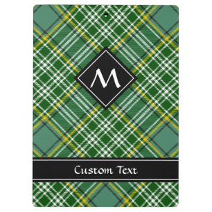 Clan Currie Tartan Clipboard