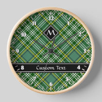 Clan Currie Tartan Clock