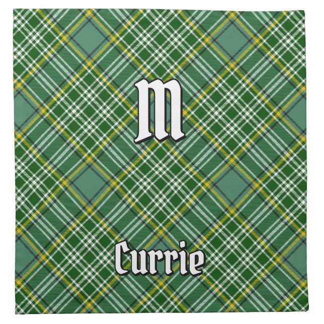 Clan Currie Tartan Cloth Napkin (Front)