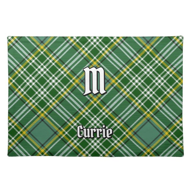 Clan Currie Tartan Cloth Placemat (Front)