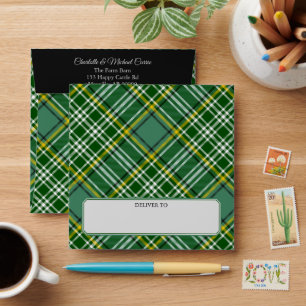 Clan Currie Tartan Envelope