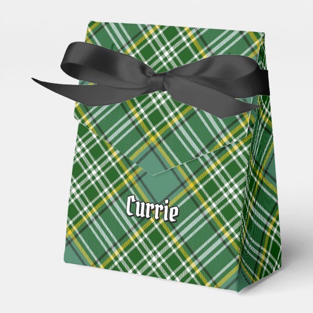 Clan Currie Tartan Favor Boxes (Front Side)