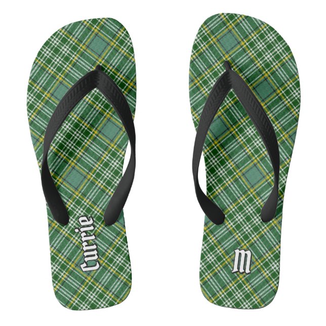Clan Currie Tartan Flip Flops (Footbed)