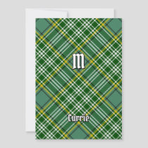 Clan Currie Tartan Invitation