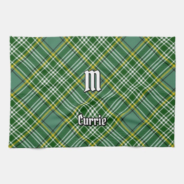 Clan Currie Tartan Kitchen Towel (Horizontal)