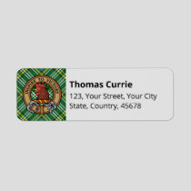 Clan Currie Tartan Label