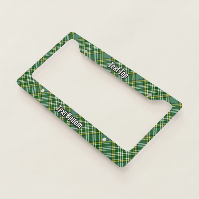 Clan Currie Tartan License Plate Frame (3/4)