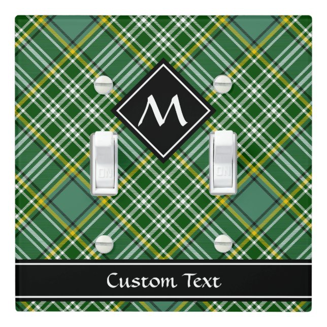 Clan Currie Tartan Light Switch Cover (In Situ)