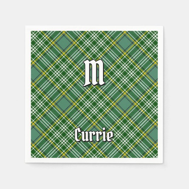 Clan Currie Tartan Napkins (Front)